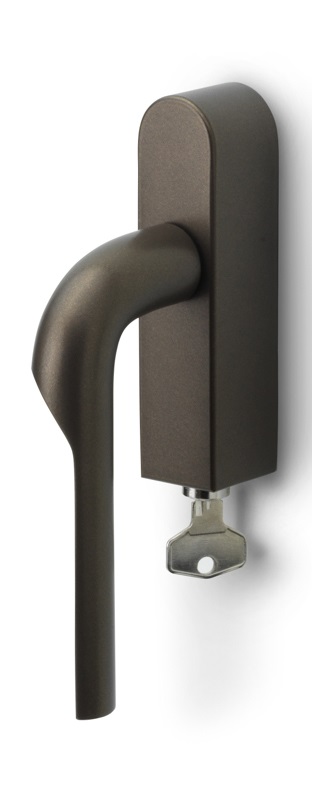 GL100-DKLOCK-O - R RIVIO GL100-DKLOCK-O locking tilt and turn window handle bronze right-turning