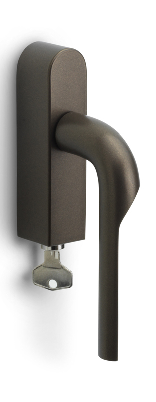 GL100-DKLOCK-O - L RIVIO GL100-DKLOCK-O locking tilt and turn window handle bronze left-turning