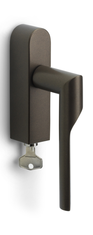 GL101-DKLOCK-O - L RIVIO GL101-DKLOCK-O locking tilt and turn window handle bronze left-turning