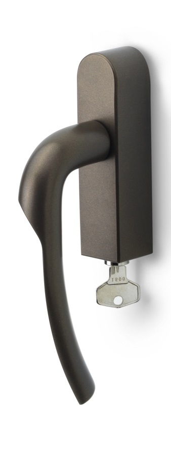 GL102-DKLOCK-O - R RIVIO GL102-DKLOCK-O locking tilt and turn window handle bronze right-turning