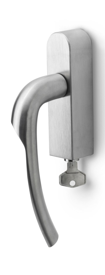 GL102-DKLOCK-O - R RIVIO GL102-DKLOCK-O locking tilt and turn window handle satin stainless steel right-turning