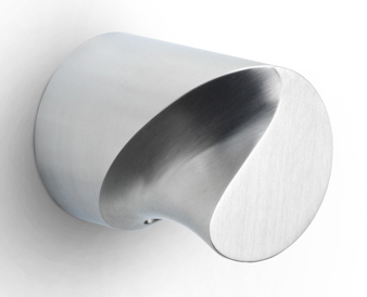 ZH200V - fixed front door knob satin stainless steel