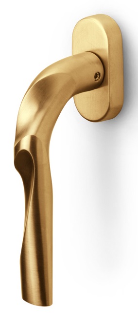 ZH100-DK-O - L ELEEZ ZH100-DK-O non-locking tilt and turn window handle PVD satin gold left-turning