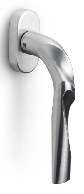 ZH100-DK-O - R ELEEZ ZH100-DK-O non-locking tilt and turn window handle satin stainless steel right-turning