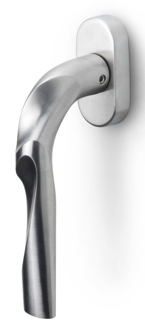 ZH100-DK-O - L ELEEZ ZH100-DK-O non-locking tilt and turn window handle satin stainless steel left-turning