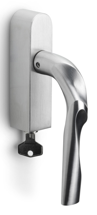 ZH100-DKLOCK-O - R ELEEZ ZH100-DKLOCK-O locking tilt and turn window handle satin stainless steel right-turning