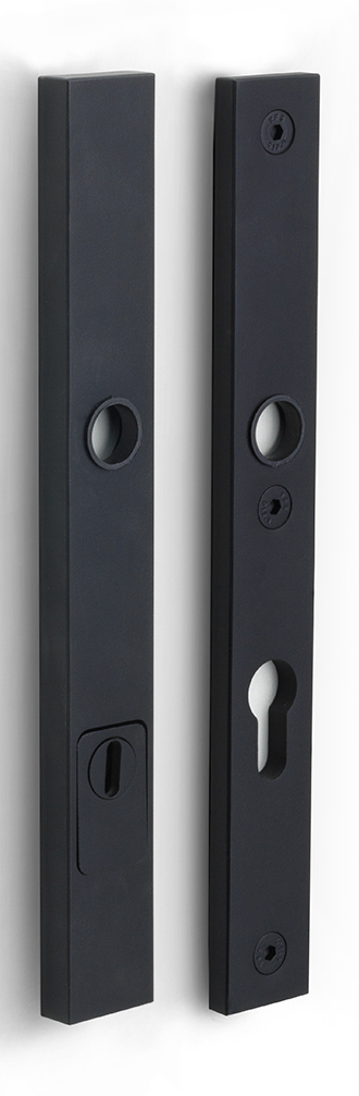 LSQSM28KT - solid security plates with cylinder protection to suit door handles SKG*** PC92