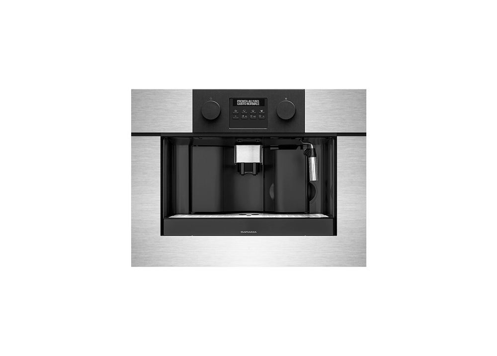 Icon Steel built-in compact coffee machine
