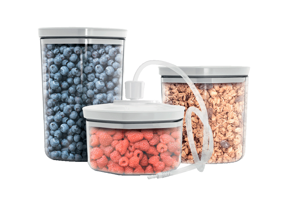 Containers for vacuum-sealing kit