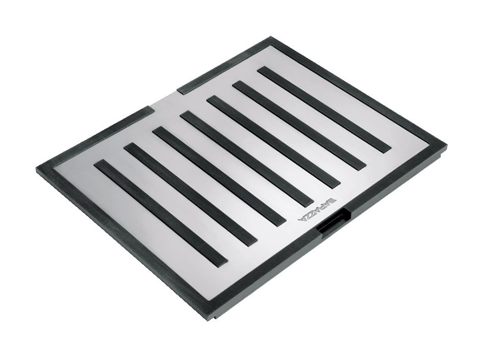 B_Free AISI 304 stainless steel and black HPL multi-purpose chopping board