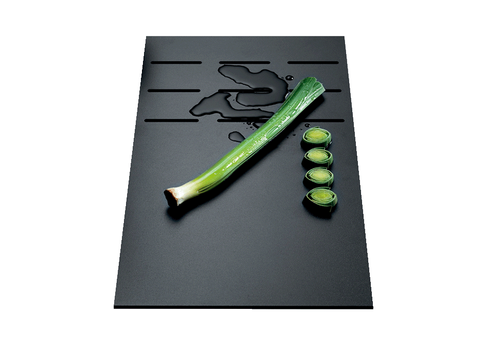 Black HPL multi-purpose drainer chopping board