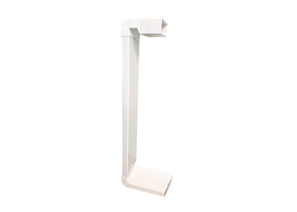 Rectangular ducting kit for Zero Advance hob
